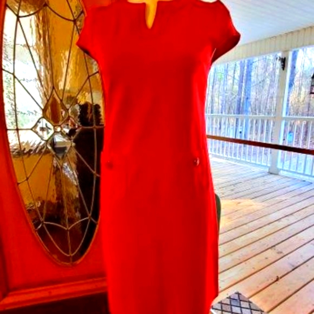 NEW - Talbots Red Dress Size 2P